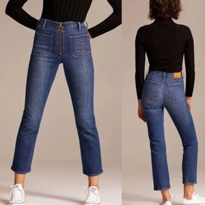 Denim Forum The Just Peachy Straight jeans, size 27